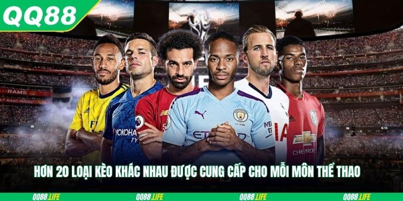 Hơn 20 loại kèo khác nhau được cung cấp cho mỗi môn thể thao